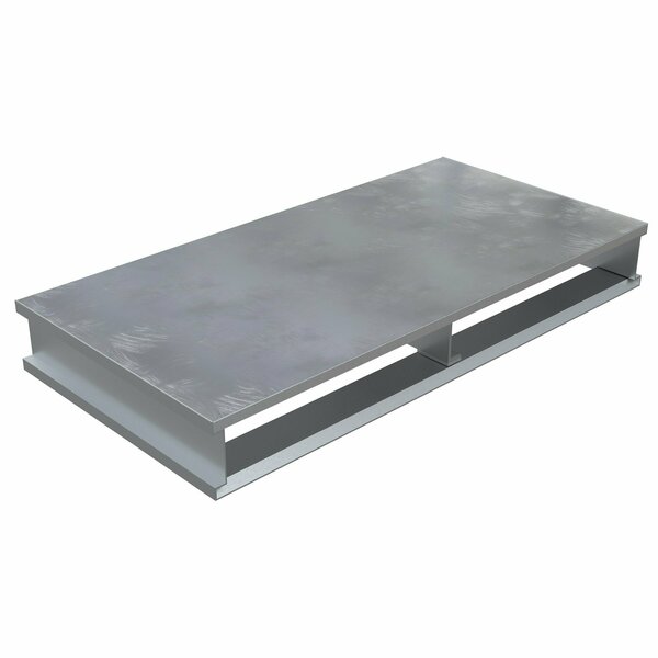 Vestil Aluminum Half Pallet, 24 in L, 48 in W, 6 H AP-ST-4824